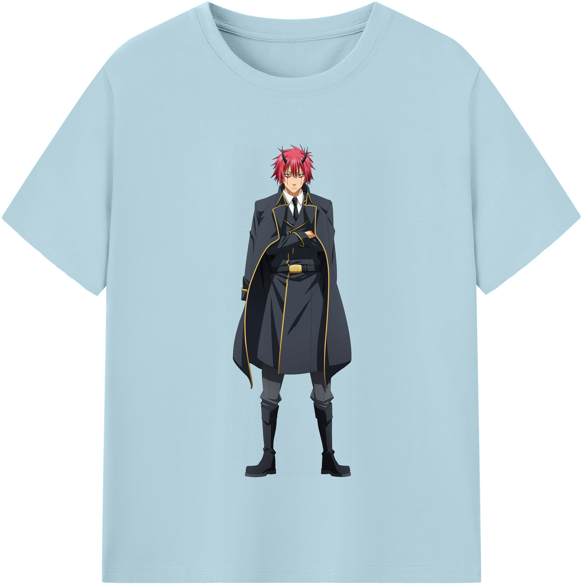 （画像用） 転スラ Regarding Reincarnated to Slime 綿100％半袖Tシャツ（フロントプリント）